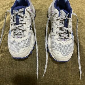 Saucony Gray and Blue Athletic Shoes